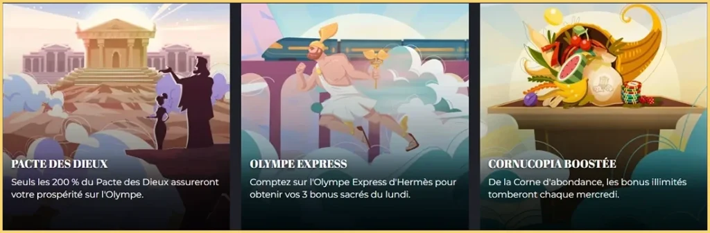 Olympe Casino Bonus